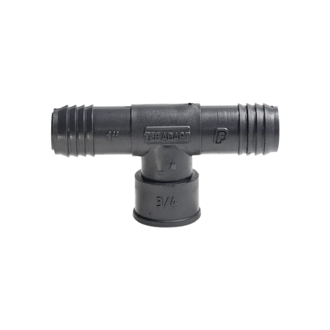 TEE FLEX EN PULGADAS CON REDUCCION HEMBRA
