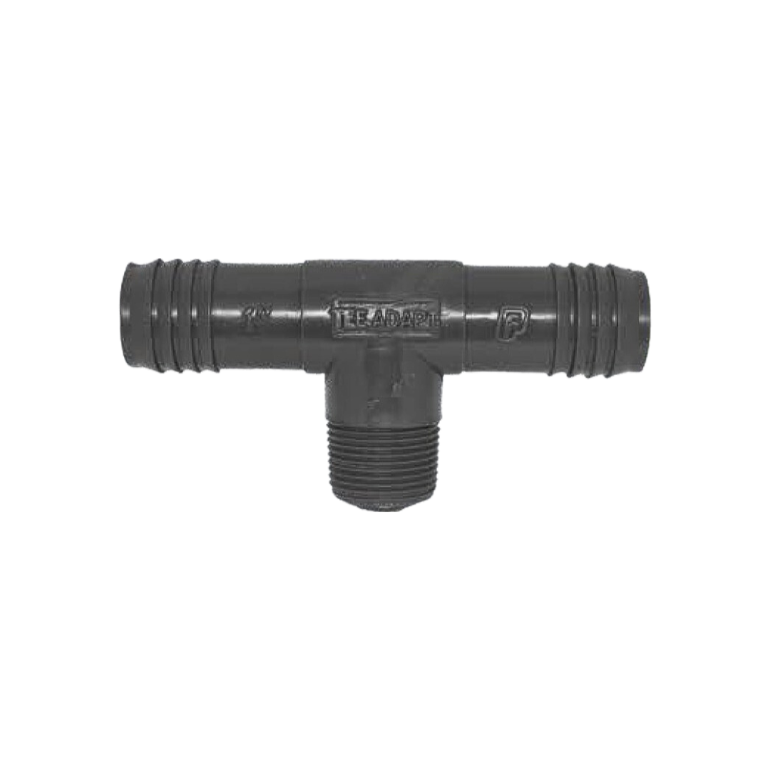 TEE FLEX EN PULGADAS CON REDUCCION MACHO